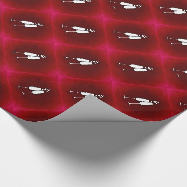 Champagne Glasses Wrapping Paper (Corner)