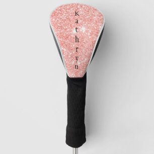 Champagne Glitter Personalised Golf Head Cover