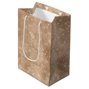Champagne Glitz Medium Gift Bag
