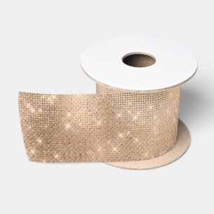 Champagne Glitz Satin Ribbon
