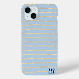 Champagne Gold Foil Stripes Phone Case