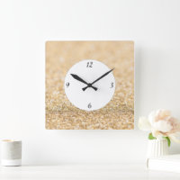 Champagne gold glitter sparkles with numbers