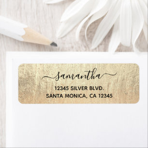 Champagne Gold Signature Name