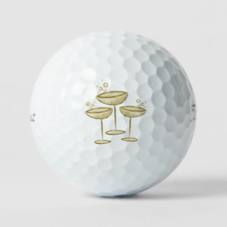 Champagne golf balls