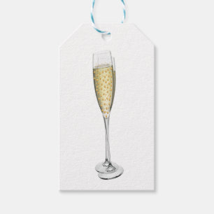 Champagne Hearts Gift Tags