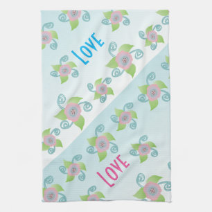 Champagne Ice Blue Tea Towel