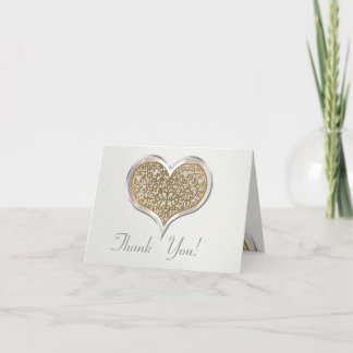 Champagne & Lace (Thank You) Thank You Card