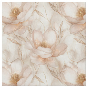 Champagne Magnolias Fabric