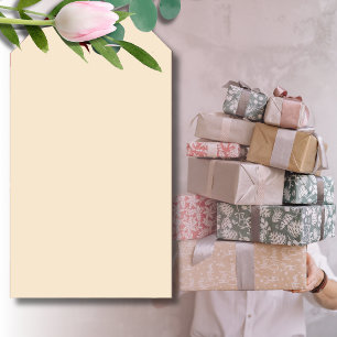 Champagne Metallic Solid Colour Classic Elegan Gift Tags