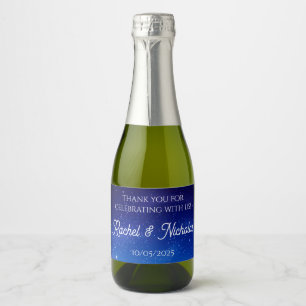 Champagne mini bottles favours personalised sparkl sparkling wine label