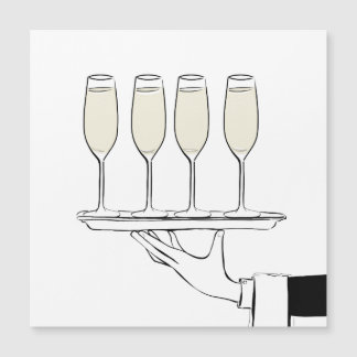 Champagne on a tray