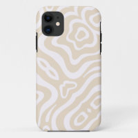 Champagne Pink Abstract Wave Pattern