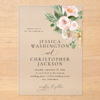 Champagne & Pink Floral Wedding