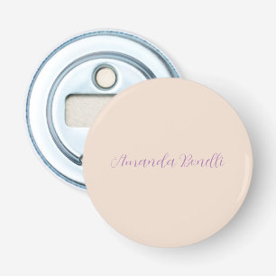 Champagne Pink Plain Simple Minimalist Modern Bottle Opener