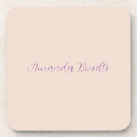 Champagne Pink Plain Simple Minimalist Modern