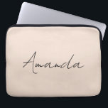 Champagne Pink Plain Simple Minimalist Modern Laptop Sleeve<br><div class="desc">Simple,  modern,  minimalist design. This template can be customised to meet all professional occupations.</div>