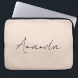 Champagne Pink Plain Simple Minimalist Modern Laptop Sleeve<br><div class="desc">Simple,  modern,  minimalist design. This template can be customised to meet all professional occupations.</div>