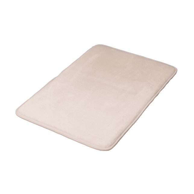 Champagne Pink Plain Solid Colour Bath Mat (Angled)