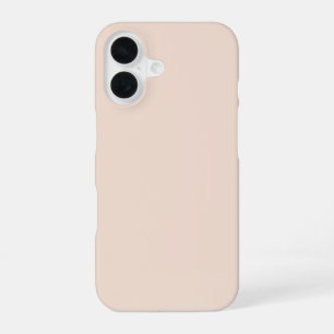 Champagne Pink Plain Solid Colour iPhone 16 Case