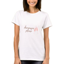 Champagne Please Short Sleeve T-Shirt