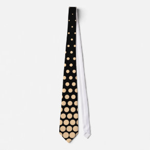 Champagne Polka Dots Modern Black Tie