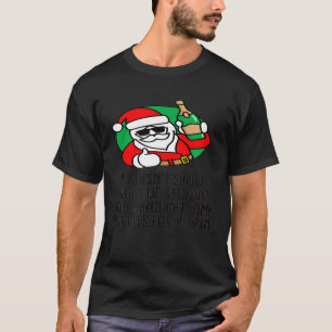 Champagne Prosecco Wine  Santa Claus Christmas Pun T-Shirt