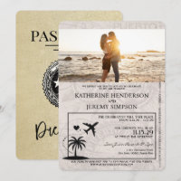 Champagne Puerto Rico Passport Wedding