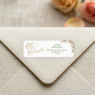 Champagne Sage Radiant Eighty Watercolor Birthday