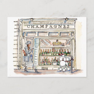 CHAMPAGNE SAINT SULPICE POSTCARD