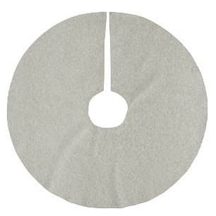 Champagne Sand Glitter Brushed Polyester Tree Skirt
