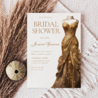 Champagne Shimmer Dress Bridal Shower