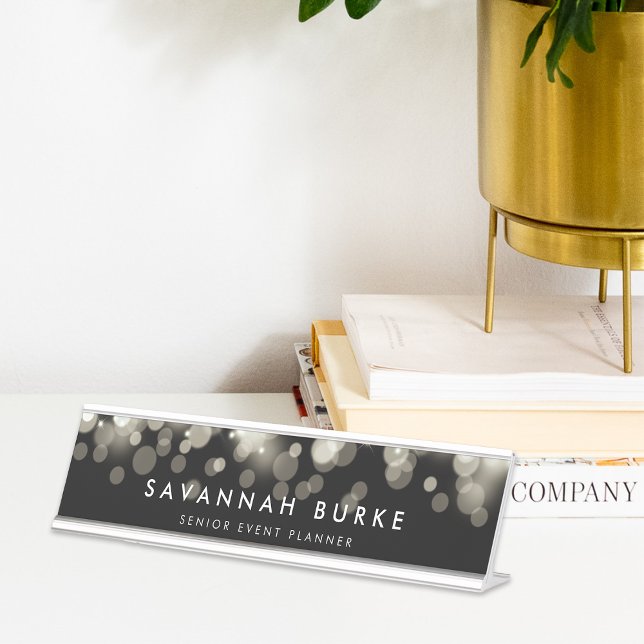 Champagne Spark Desk Name Plate (Creator Uploaded)