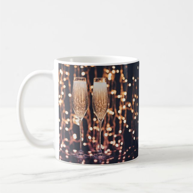 **CHAMPAGNE SPARKLING MUG** COFFEE MUG (Left)