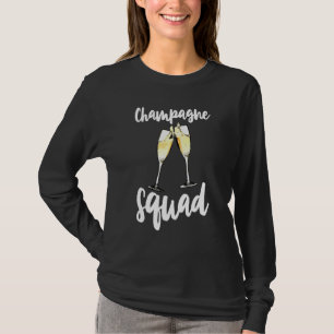 Champagne Squad   Drinking Party Buddy Tee Women
