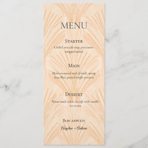 Champagne Tastes Elegant Minimalist Menu