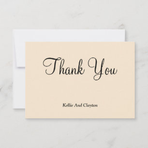 Champagne Thank You Cards