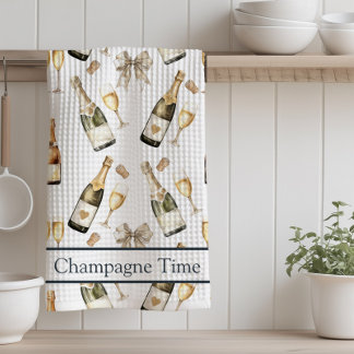 Champagne Time Prosecco Lover Tea Towel