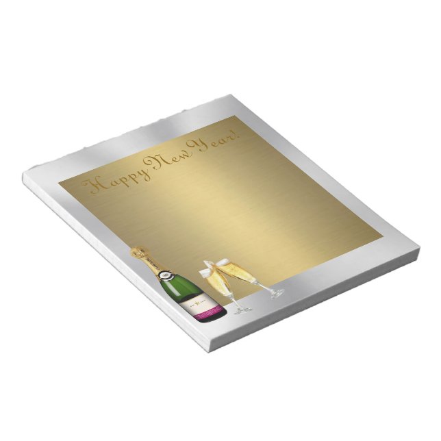 Champagne Toast 1 Notepad (Angled)
