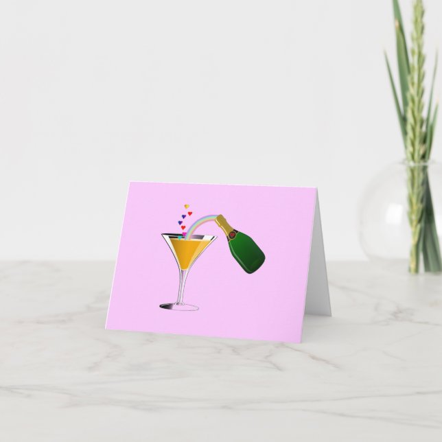 Champagne Toast Card (Front)