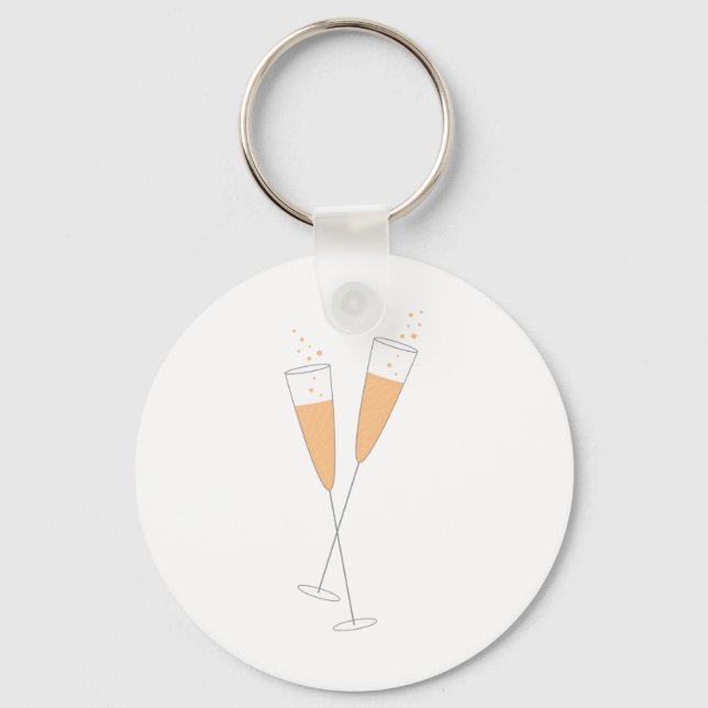 Champagne Toast Key Ring (Front)