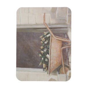 Champagne Wheelbarrow 1985 Magnet