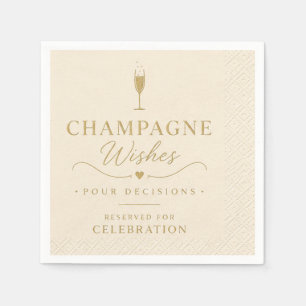 Champagne Wishes Cocktail Napkins