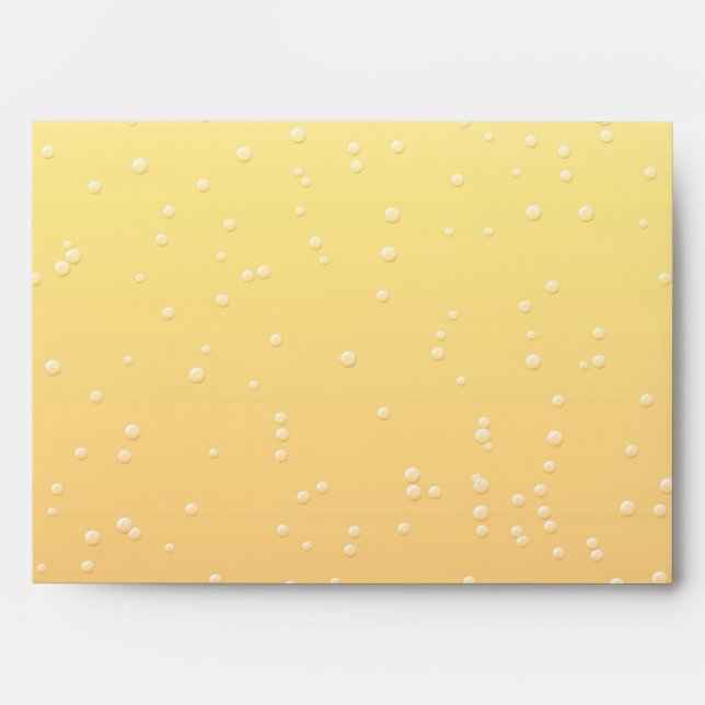 Champagne with Tiny Bubbles Background Art Envelopes (Front)