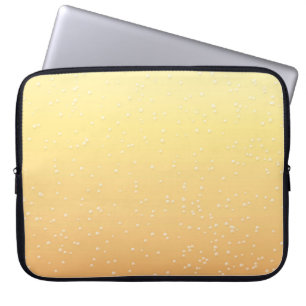 Champagne with Tiny Bubbles Background Art Laptop Sleeve