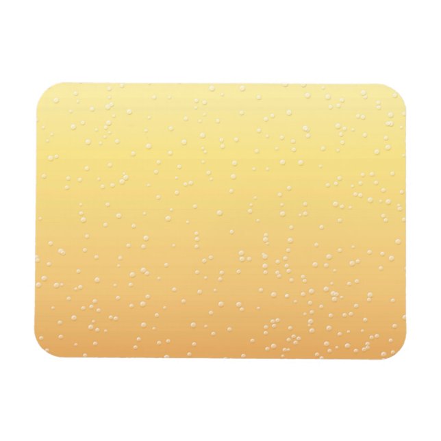 Champagne with Tiny Bubbles Background Art Magnet (Horizontal)