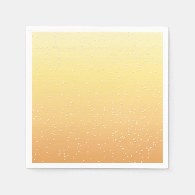 Champagne with Tiny Bubbles Background Art Napkin (Front)