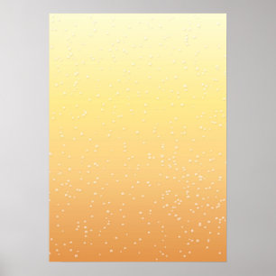 Champagne with Tiny Bubbles Background Art Poster