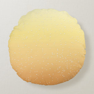 Champagne with Tiny Bubbles Background Art Round Cushion