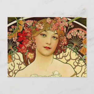 Champagne Woman 1897 - F. Champenois Imprimeur Postcard