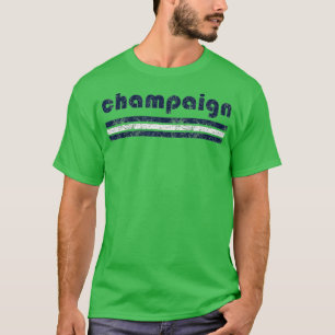Champaign Illinois Retro Vintage Weathered  T-Shirt